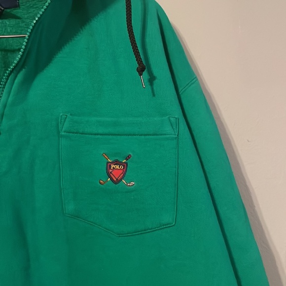 Polo sport Ralph Lauren quarter zip vintage sweatshirt large - Picture 3 of 5